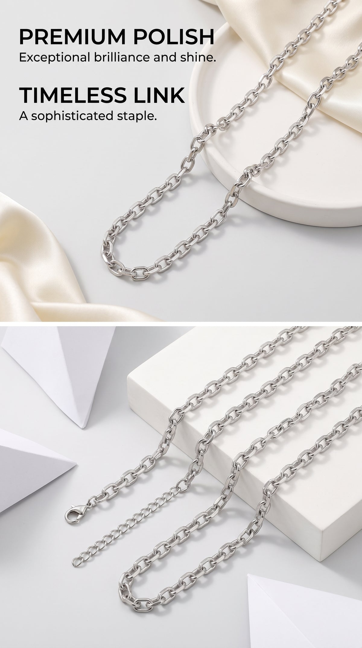 Hip Hop O Chain Beveled Edge Necklace
