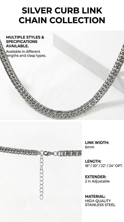 Hip Hop Double Weave Rounded Edge Cuban Necklace