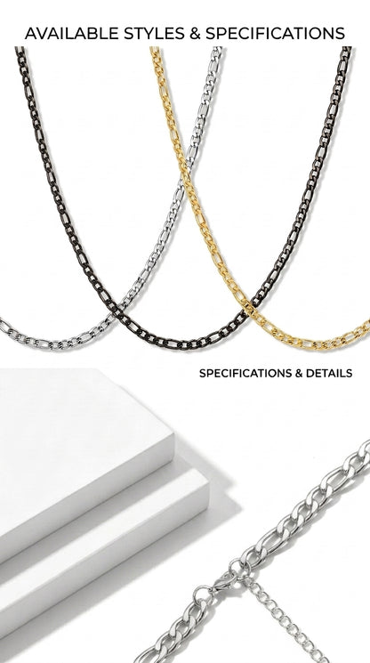 Hip Hop 3:1 NKDC Link Stainless Steel Necklace
