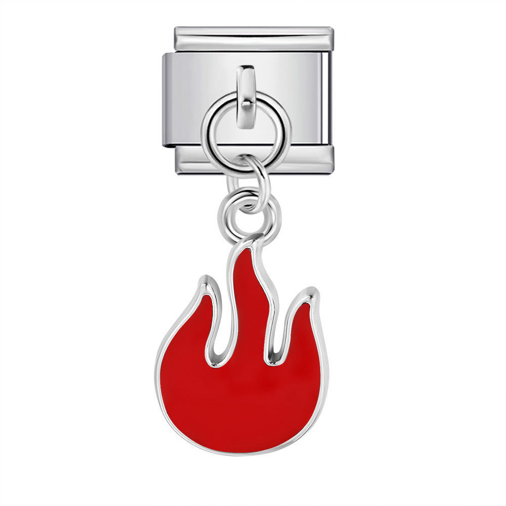 Cute Pendant Hook Style Stainless Steel Italian Charm Links