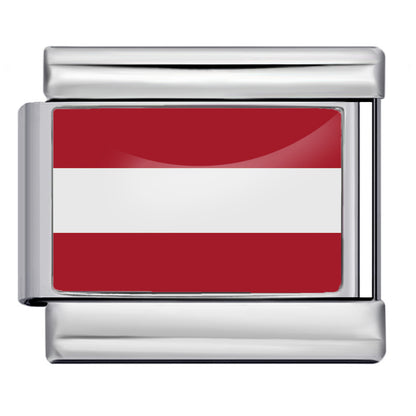 Hot-selling new world flag photo epoxy series stainless steel diy italian module bracelet accessories wholesale