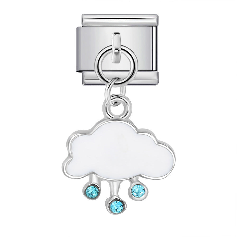 Cute Pendant Hook Style Stainless Steel Italian Charm Links