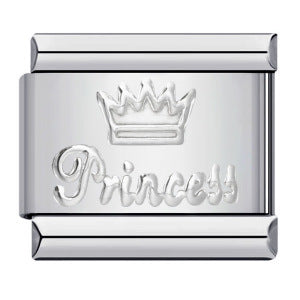 Gold Silver Stamped Pattern Stainless Steel Italian Charm Links
