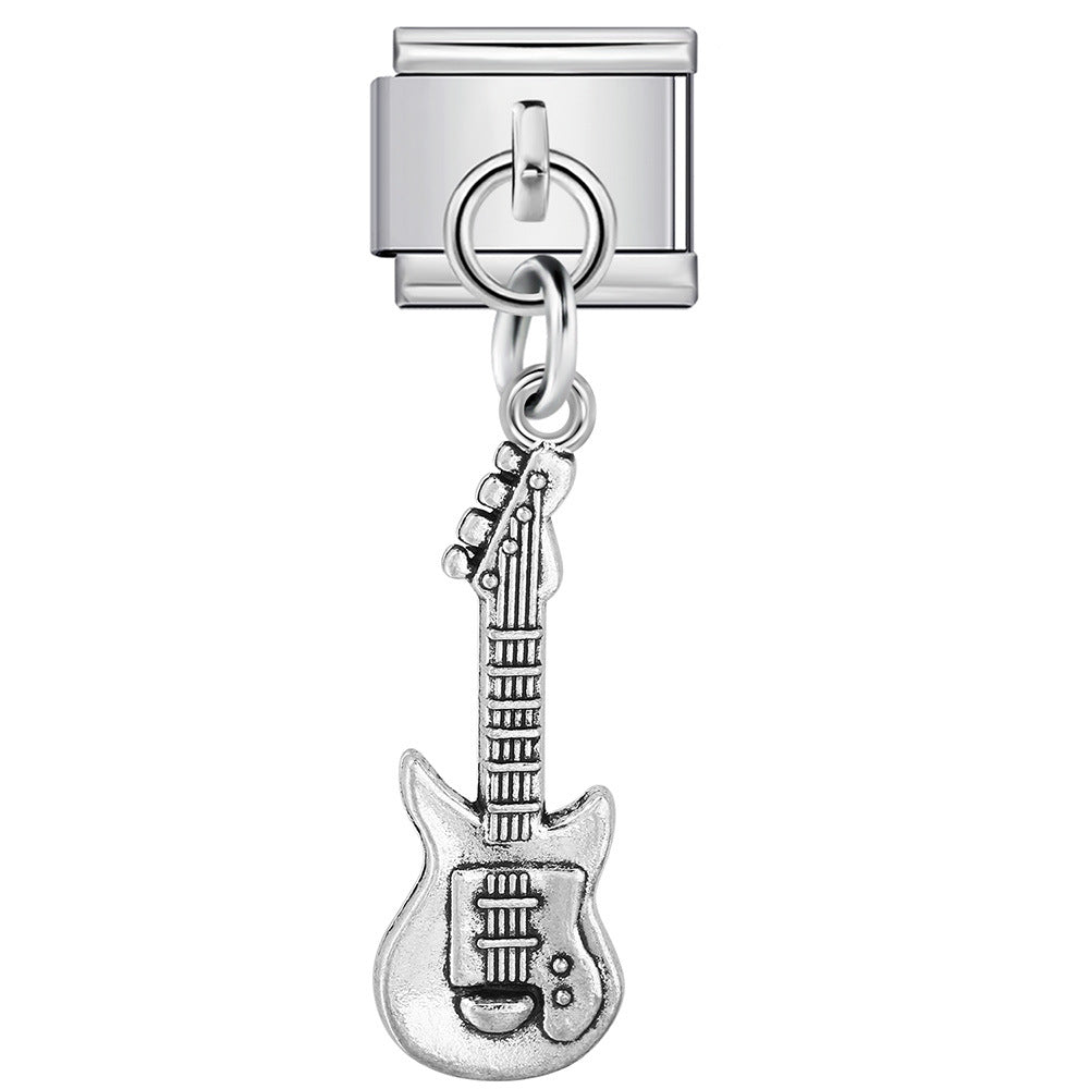 Musical Instrument Italian Charm Bracelet DIY Hook Charms