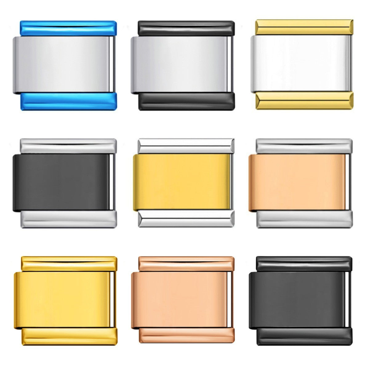 Single italian module bracelet diy gold-silver stainless steel bracelet italian charms