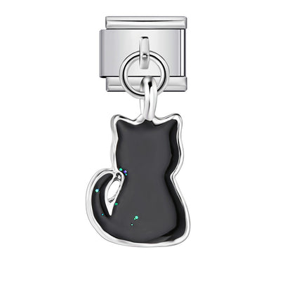 Single Animal Pendant Italian Modular Bracelet, Hook Strap Chain Italian Charm