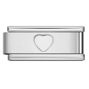 New stamping love pattern DIY bracelet, stainless steel color dripping Italian module bracelet accessories wholesale