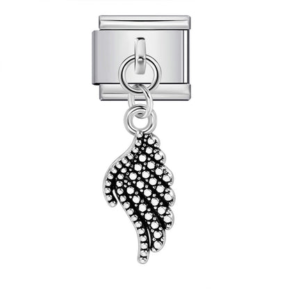 Single hook pendant italian modular bracelet stainless steel patchwork strap chain italian charm