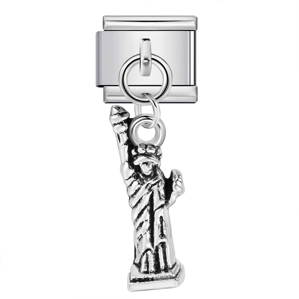 Cute Pendant Hook Style Stainless Steel Italian Charm Links