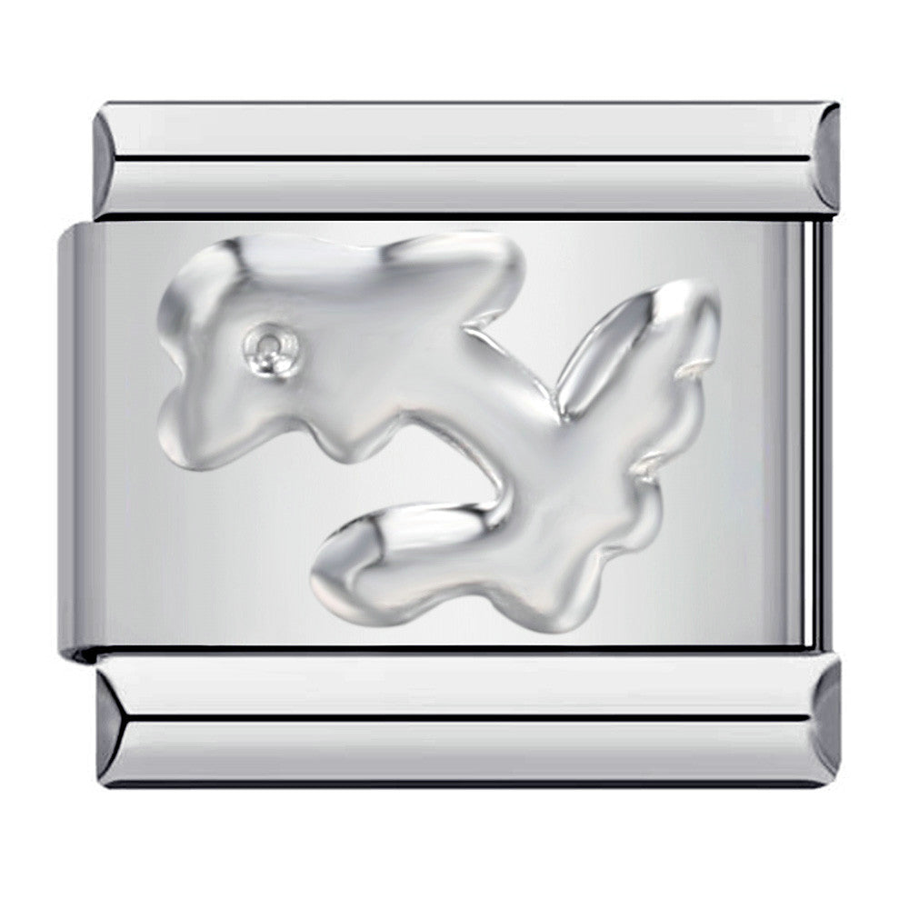 Gold Plated Enamel Italian Charm Stainless Steel