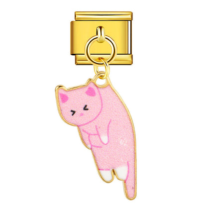 Cute Pendant Hook Style Stainless Steel Italian Charm Links