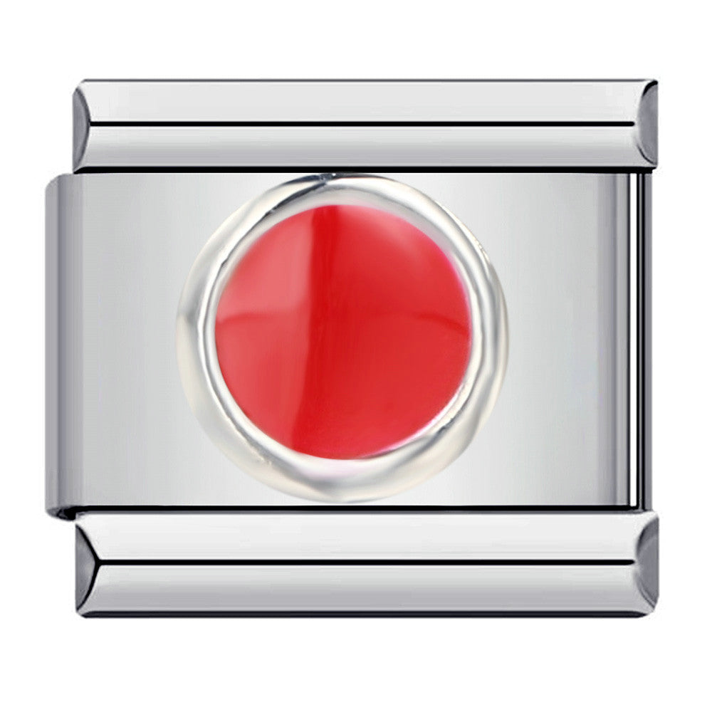 Gold Plated Enamel Italian Charm Stainless Steel