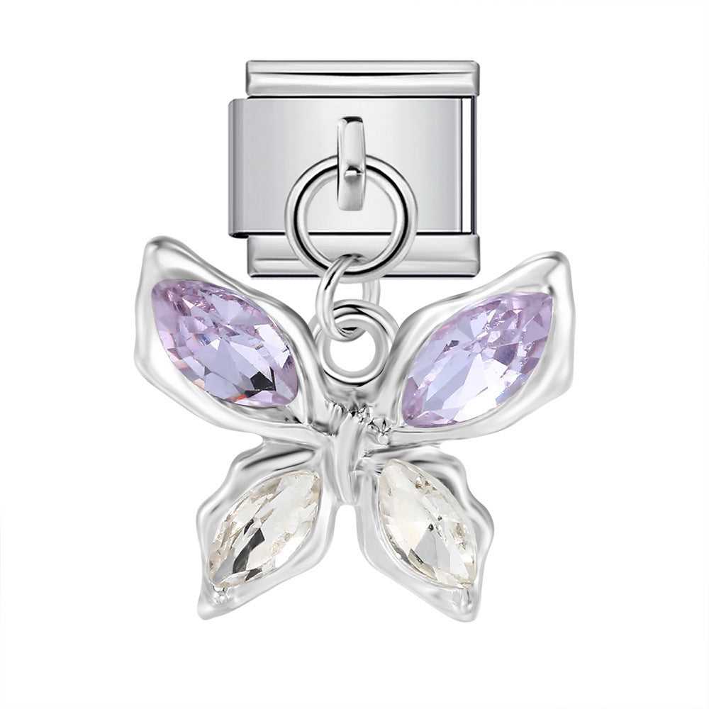 Cute Pendant Hook Style Stainless Steel Italian Charm Links