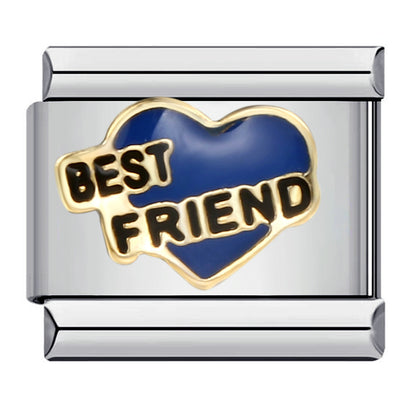 Friendship series stainless steel gold-plated welding diy italian module bracelet italian charm bracel