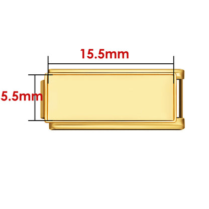 Photo multifunctional italian module bracelet square elastic patchwork stainless steel watch strap italian charm