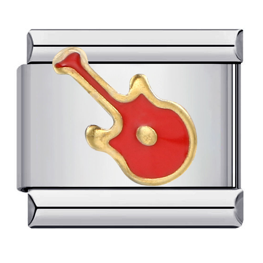 Music Theme Welded Italian Charm Stainless Steel