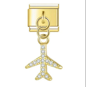 Single Animal Pendant Italian Modular Bracelet, Hook Strap Chain Italian Charm
