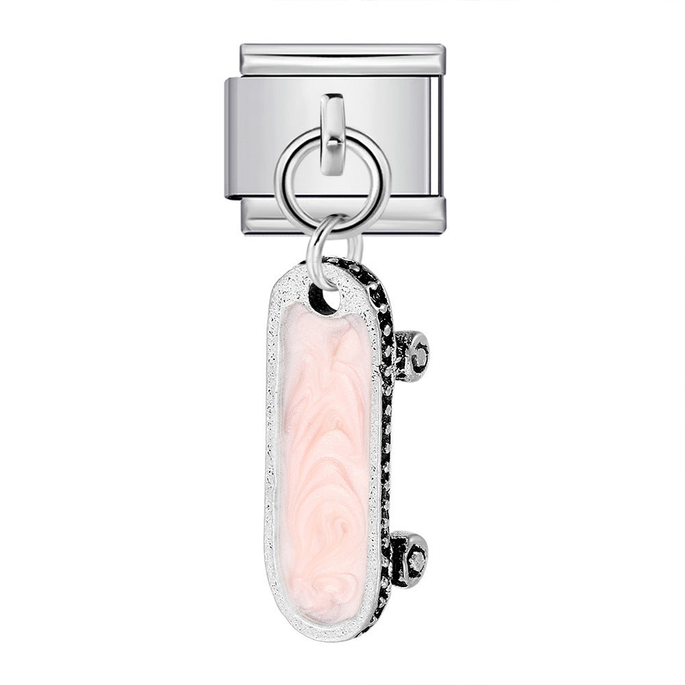 Cute Pendant Hook Style Stainless Steel Italian Charm Links