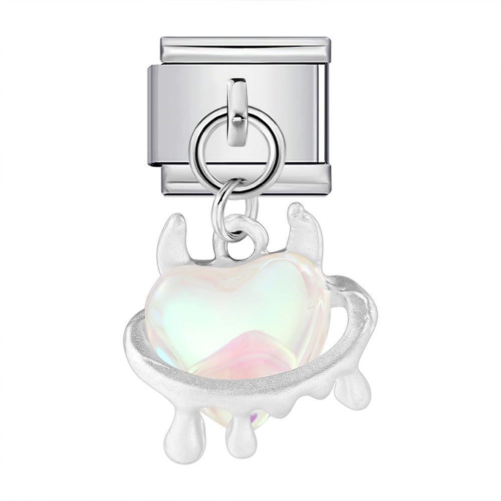 Cute Pendant Hook Style Stainless Steel Italian Charm Links