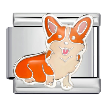 Color Enamel Paw Hook Stainless Steel Italian Charm Links