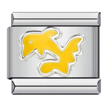 Gold Plated Enamel Italian Charm Stainless Steel