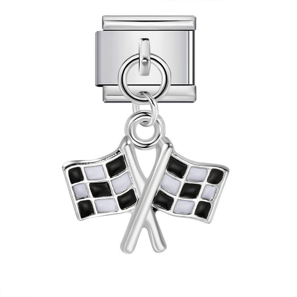 Cute Pendant Hook Style Stainless Steel Italian Charm Links