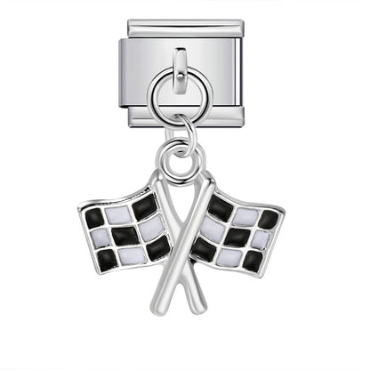 Cute Pendant Hook Style Stainless Steel Italian Charm Links