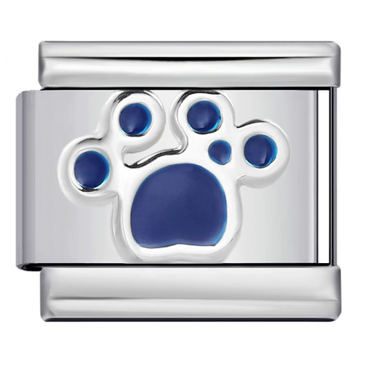 New stainless steel colorful enamel cat paw series italian module bracelet diy stretch patchwork bracelet