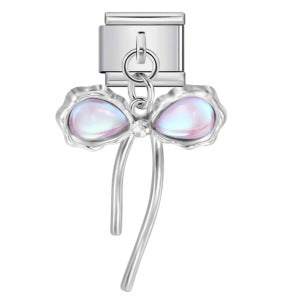 Hook butterfly pendant italian modular bracelet stainless steel patchwork strap chain italian charm