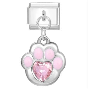 Color Enamel Paw Hook Stainless Steel Italian Charm Links