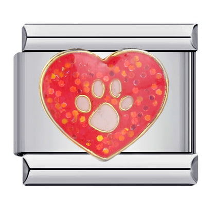 Color Enamel Paw Hook Stainless Steel Italian Charm Links