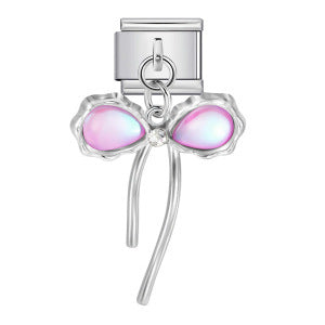 Hook butterfly pendant italian modular bracelet stainless steel patchwork strap chain italian charm