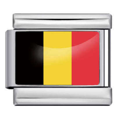 Hot-selling new world flag photo epoxy series stainless steel diy italian module bracelet accessories wholesale