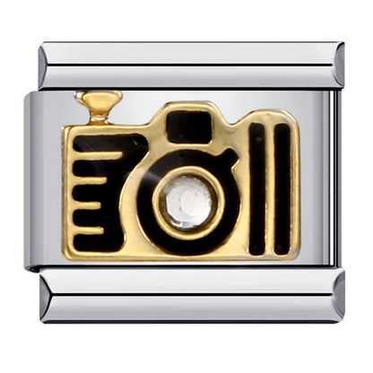 Music Theme Welded Italian Charm Stainless Steel