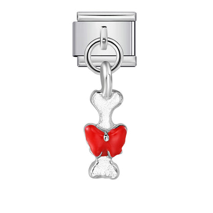 Single Animal Pendant Italian Modular Bracelet, Hook Strap Chain Italian Charm