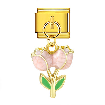 Cute Pendant Hook Style Stainless Steel Italian Charm Links