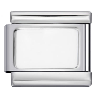Star Eye Stamped Enamel Italian Charm Stainless Steel