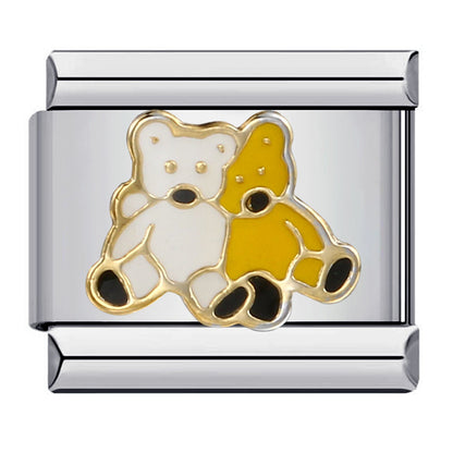 Friendship series stainless steel gold-plated welding diy italian module bracelet italian charm bracel