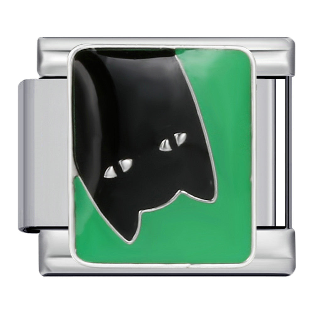 Pet cat and dog series stainless steel welding oil drip bracelet, cartoon DIY Italian module bracelet wholesale