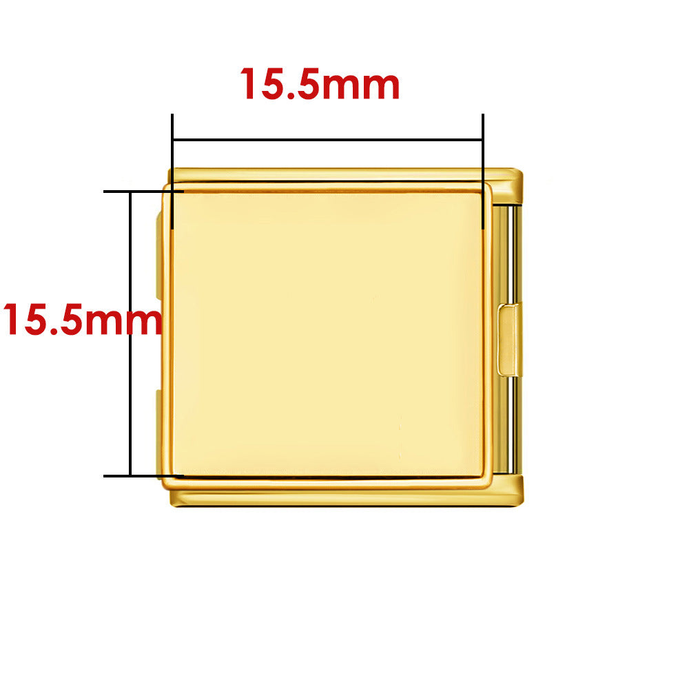 Photo multifunctional italian module bracelet square elastic patchwork stainless steel watch strap italian charm