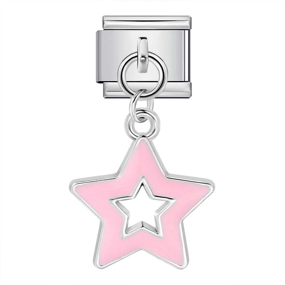 Cute Pendant Hook Style Stainless Steel Italian Charm Links