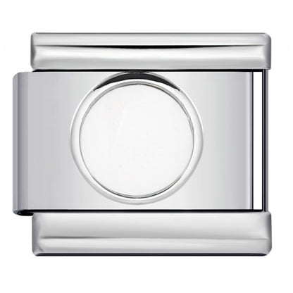 Star Eye Stamped Enamel Italian Charm Stainless Steel
