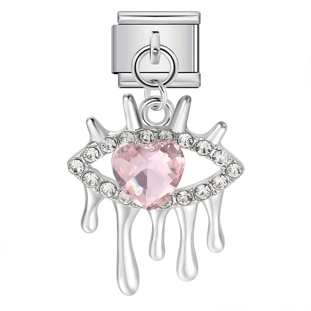 Cute Pendant Hook Style Stainless Steel Italian Charm Links