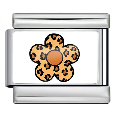 New arrival fresh pattern italian modular bracelet stainless steel flower smiley face pattern diy detachable bracelet