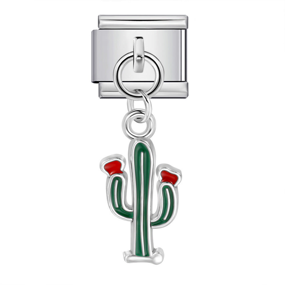 Cute Pendant Hook Style Stainless Steel Italian Charm Links