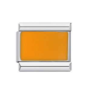 Star Eye Stamped Enamel Italian Charm Stainless Steel