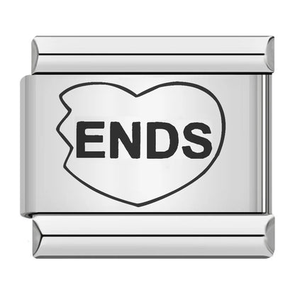 Laser Engraved Pattern Stainless Steel Italian Charm Links