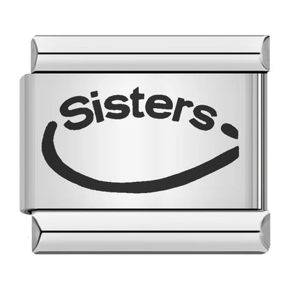 Laser Engraved Pattern Stainless Steel Italian Charm Links