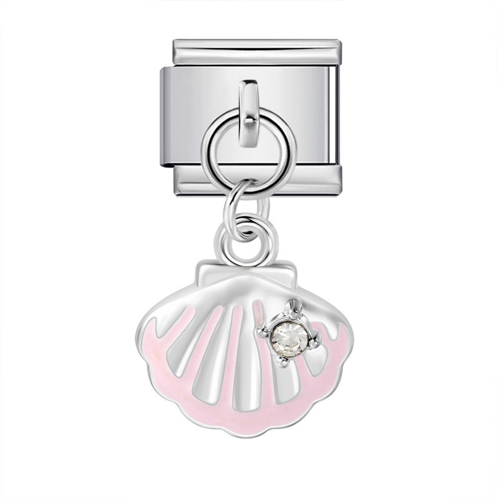 Cute Pendant Hook Style Stainless Steel Italian Charm Links