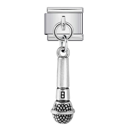 Musical Instrument Italian Charm Bracelet DIY Hook Charms